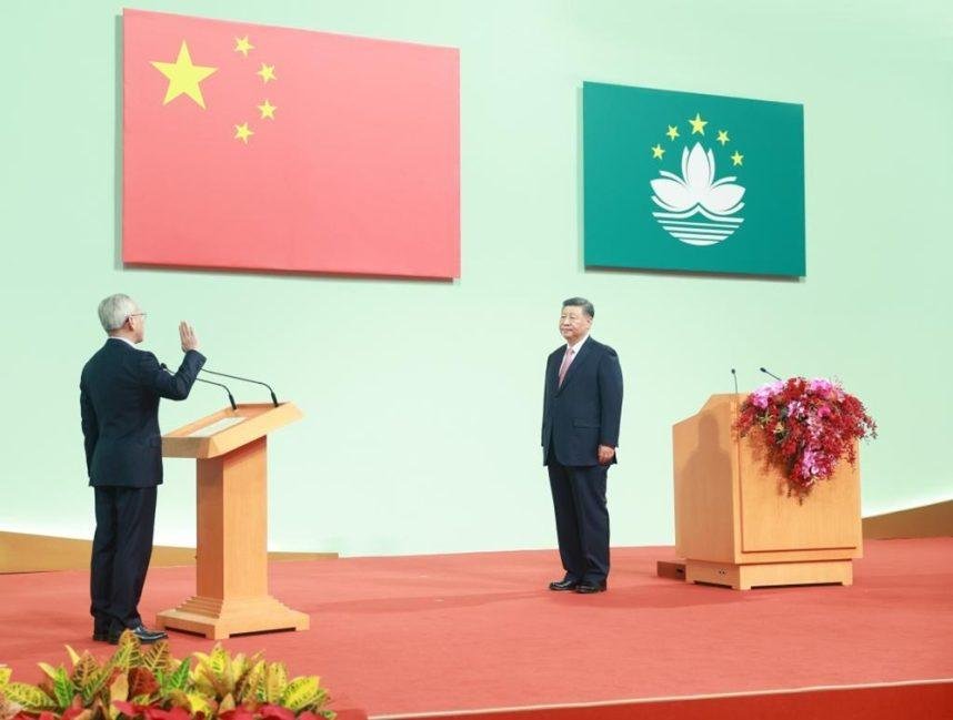 Xi Tells Macau to ‘Cultivate New Industries’ as He Swears in New Leader