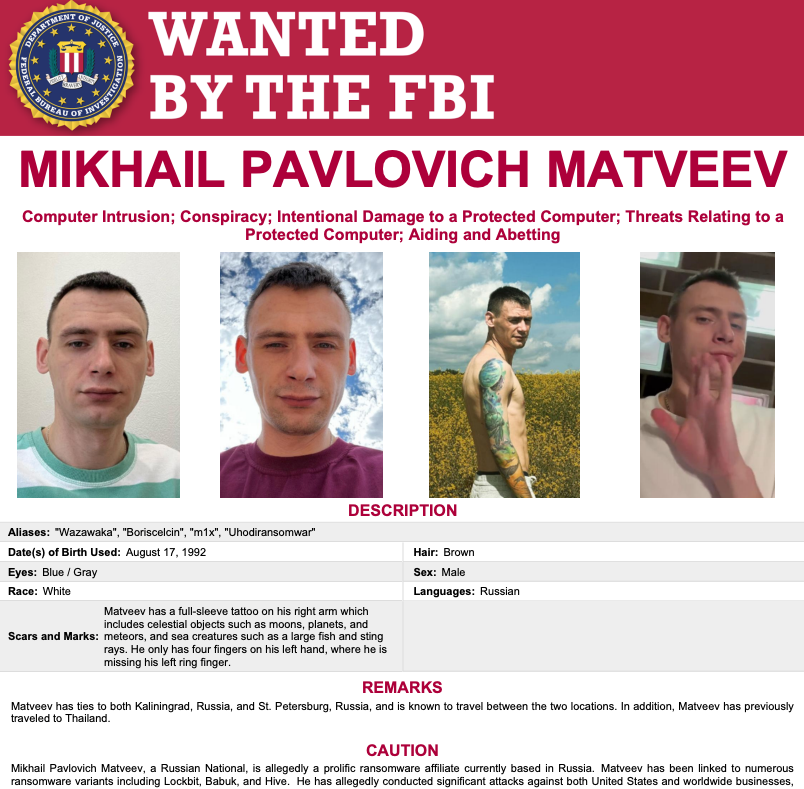 U.S. Offered $10M for Hacker Just Arrested by Russia